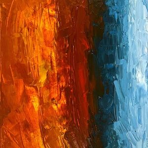 Abstract Painting “Opposition” by Jay Padron